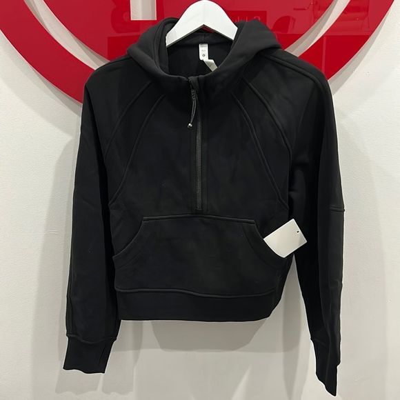lululemon athletica Tops - Brand New Scuba lululemon Oversized Half Zip Hoodie Black